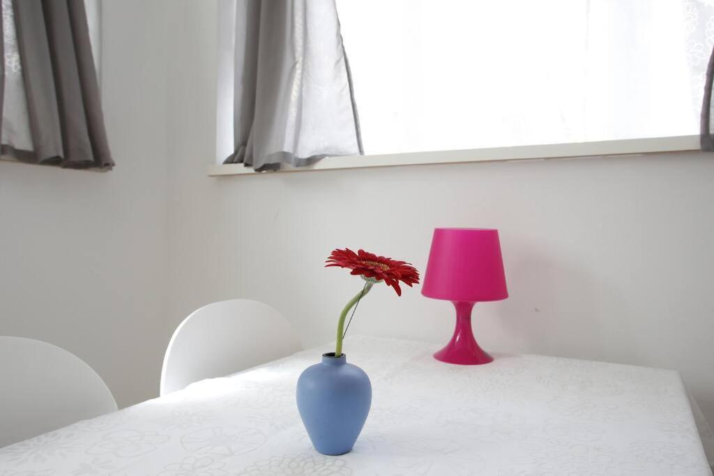 Sunny Apartment At Rostock - Pink Eksteriør bilde